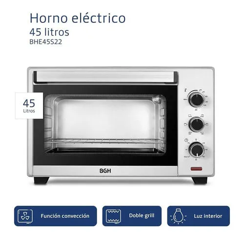 Horno Elec. BHE45 S22 45 Lts Silver