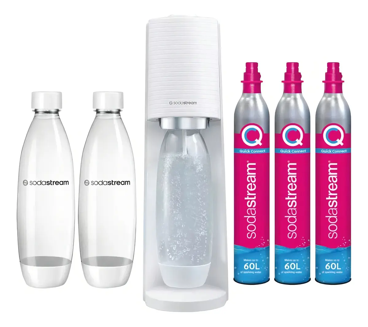 Maq. De Soda TERRA Blanco P/Cilind. Rosa