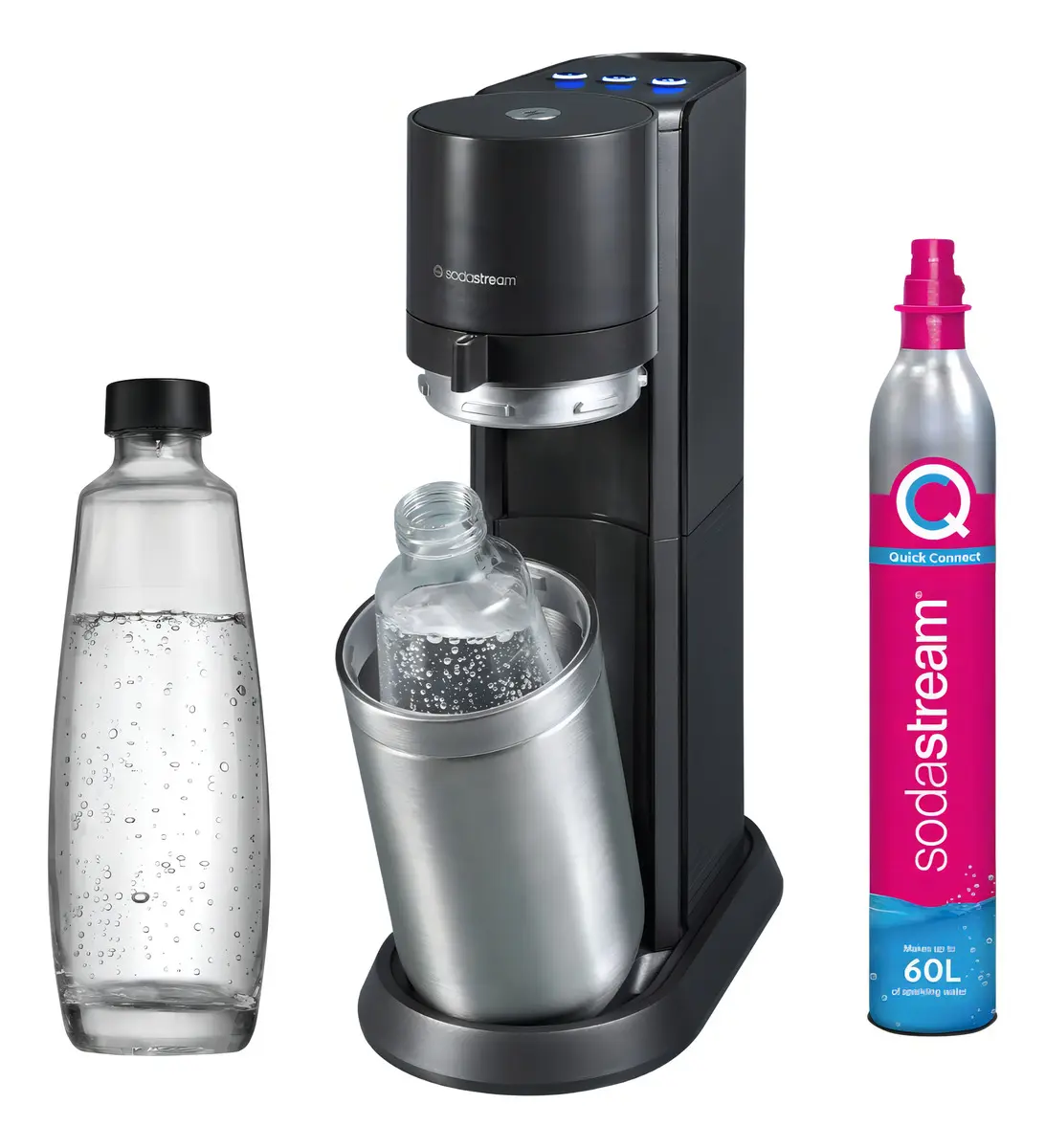Maq. De Soda E-DUO P/Cilind. Rosa