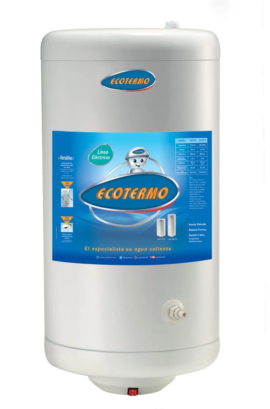 Ttque 80 Lts GN Gtia.10 C/Inf Col AEE