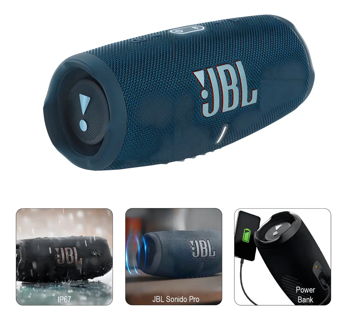 Parl. Speaker Charge 5 Bluet/USB 40W Roj