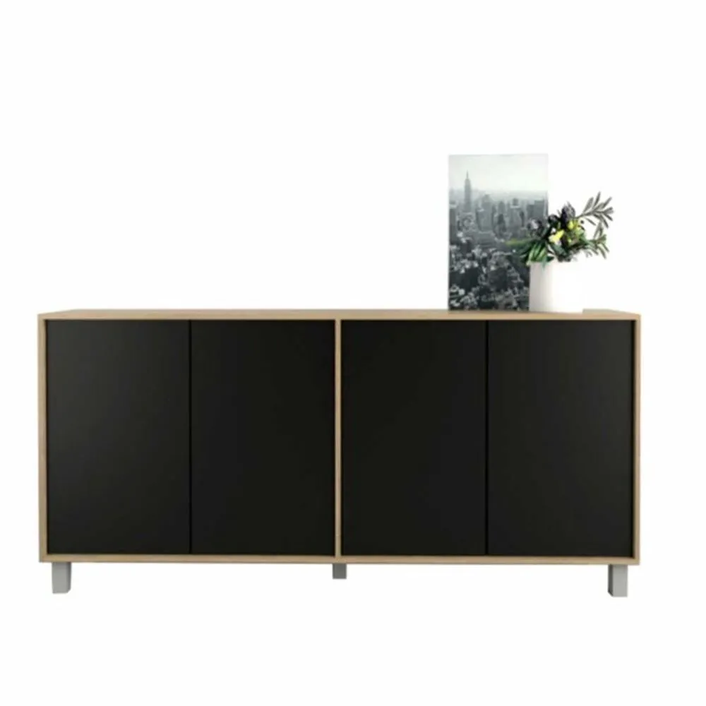 Bahiut 7010 1.75M 3P/4C Olmo/Negro
