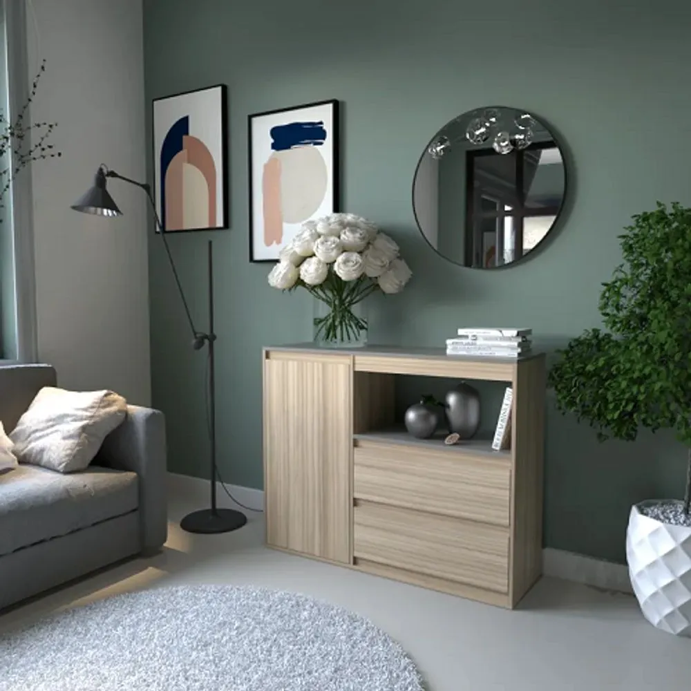 Bahiut 4031 2.00M 2P/2C Coco Bolo/Gris C