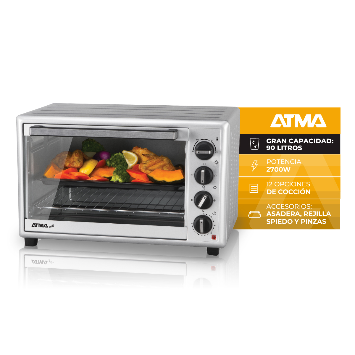 Grill HG 9022P 90 Lts. 2700W