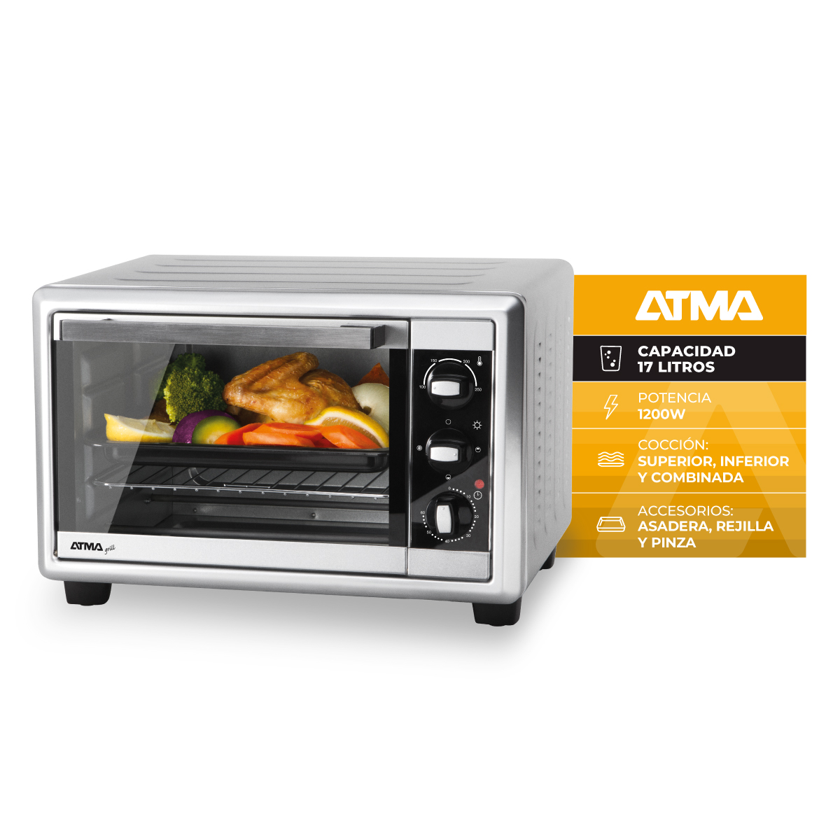 Grill HG 1722P 17 Lts. 1200W