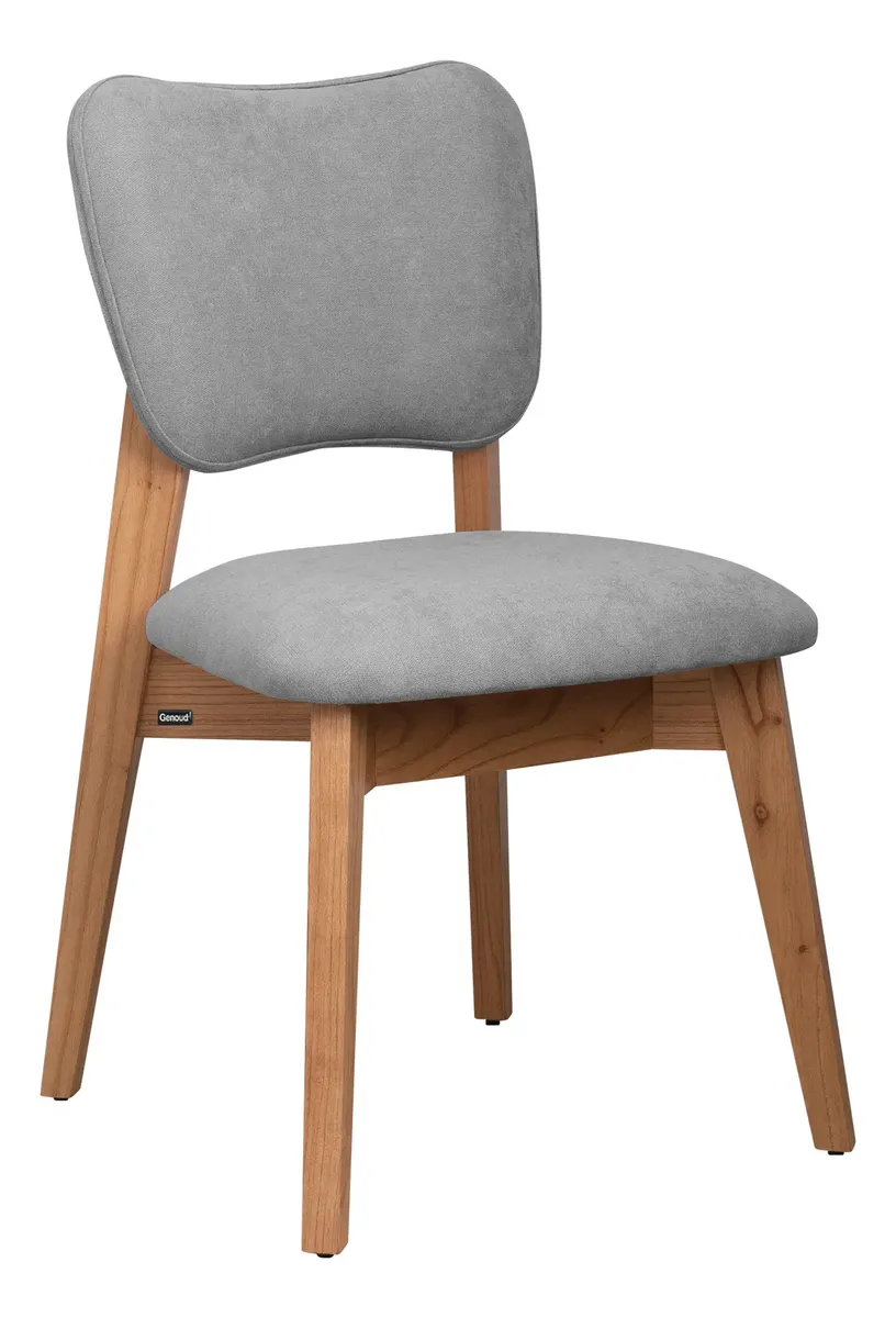 Silla Ana Asiento Cuerina Roble