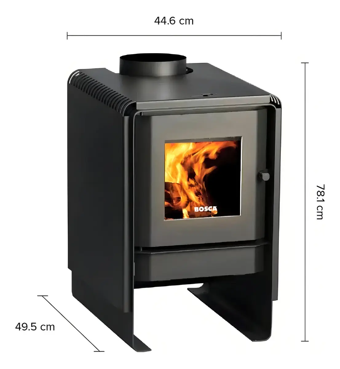 Estufa Leña Chimenea 1100